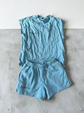 PANGAIA Blue Two Piece Lounge Set Size XS
